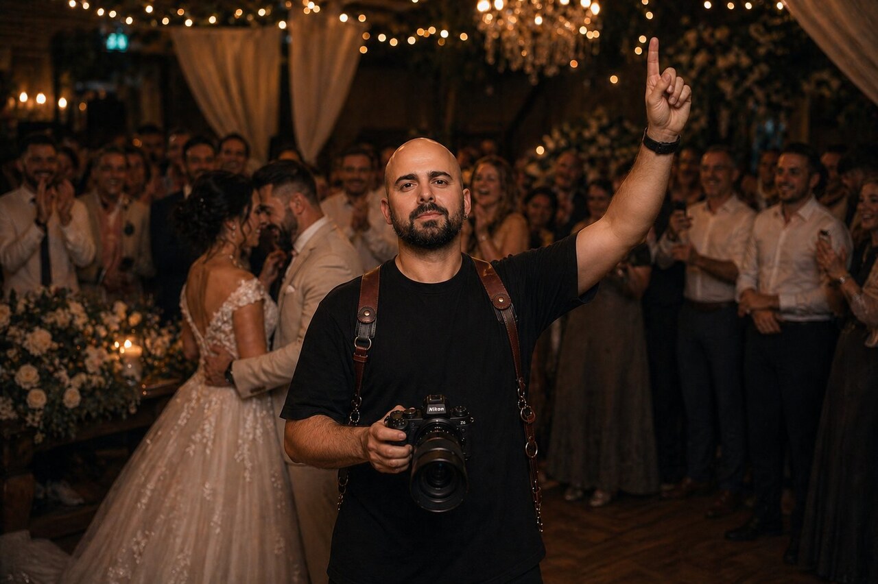 Kévin Gillon, photographe Featlove en pleine soirée de mariage